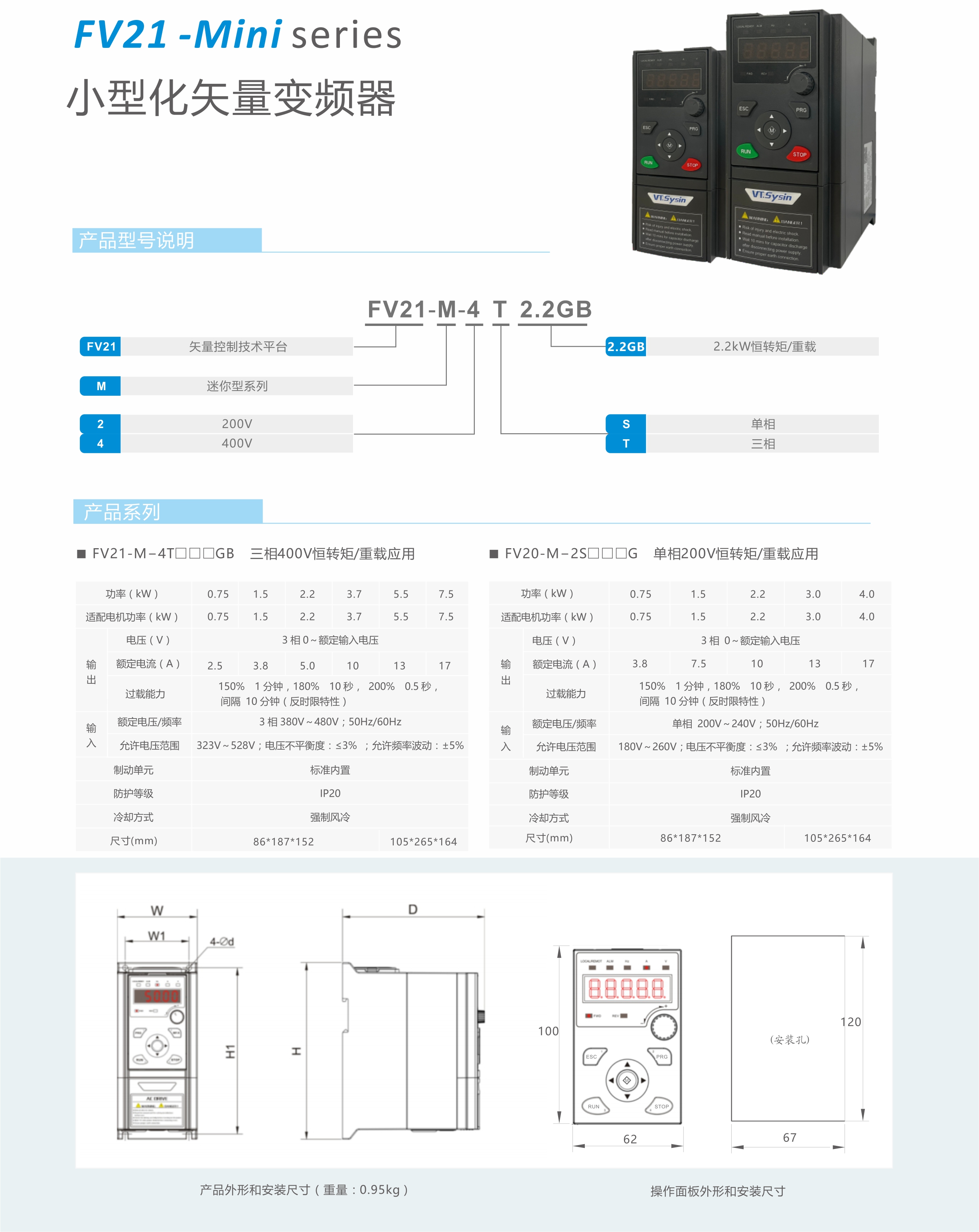 【新品發(fā)布】藍(lán)海華騰FV21系列小型化矢量變頻器產(chǎn)品上市！